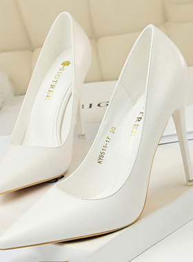 Shoes Women Pumps Fashion High Heels Shoes Black Pink White