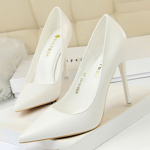 Shoes Women Pumps Fashion High Heels Shoes Black Pink White