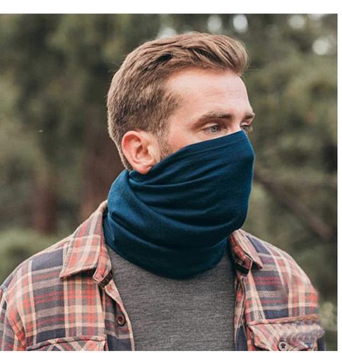 Unisex 100% Merino Wool Neck Gaiter& Bandana Ski Neck Scarf