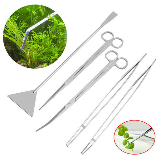 1Pc Aquarium Tweezer Scissor Shover Cleaner OR Cleaning Tool
