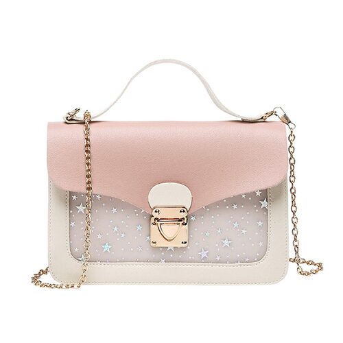 Women Mini Small Square Pack Shoulder Bag Fashion Star Sequi