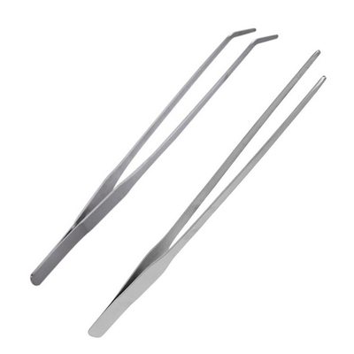 1PC Aquarium Tweezer Stainless Steel Straight Curve Long Ton