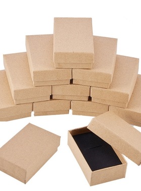 pandahall Cardboard Jewelry Set Box for Ring Necklace Rectan