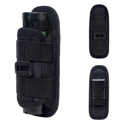Tactical 360 Degrees Rotatable Flashlight Pouch Holster Torc