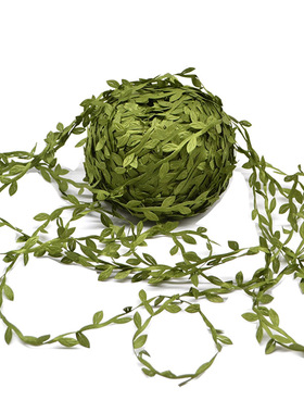 10 Meter Silk Leaf-Shaped Handmake Artificial green Leaves F
