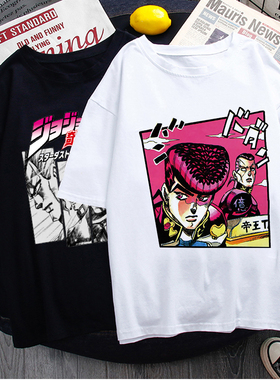 Jojo Bizarre Adventure T Shirt Women Japan Anime Summer Top