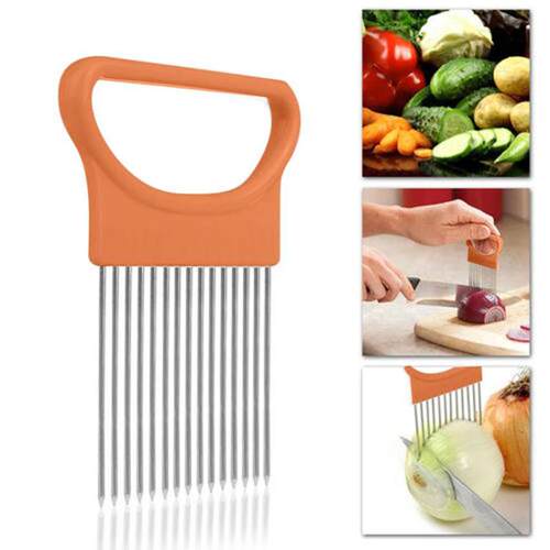 Kitchen Gadgets Onion Slicer Tomato Vegetables Safe Fork veg