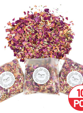 10Packs Natural Wedding Confetti Dried Flower Rose Petals Po
