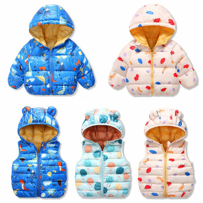 2022 Toddler Girl Winter Clothes New Cartoon Print Toddler B