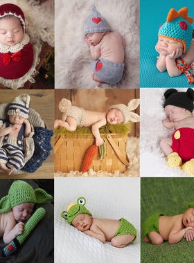 Newborn Photography Props Crothet Baby Clothes Boy Clothing