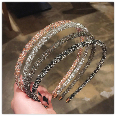 Crystal Beaded Hair Band  Fashion Headwear Girl Women Handma