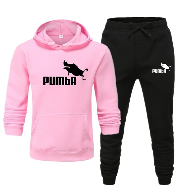 Tracksuit Men and Women Fall/Winter Loose Fleece Hooded Swea