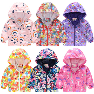 windbreaker for girls Children's jacket Child coat unicorn r