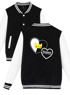Ranboo Merch jacket Harajuku Baseball Uniform Anime Clothes