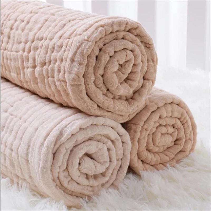 6 Layers Bamboo Cotton Baby Receiving Blanket Infant Kids Sw