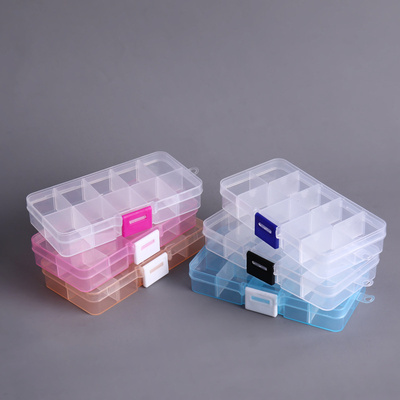 New 10 Compartments Removable Storage Box Transparent Bait S