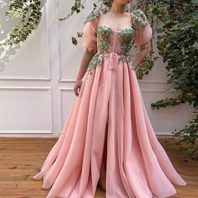 Pink Prom Dresses 2021 Vestido de Formatura Floor Length Wed
