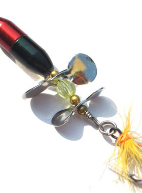1pcs Rotating Spinner Sequins Fishing Lure 10g/7cm Wobbler B