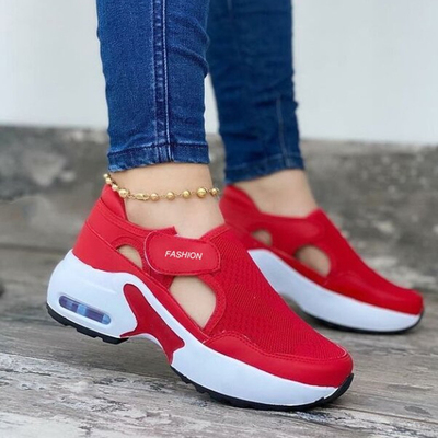 2021 Women Fashion Vulcanized Sneakers Platform Solid Color