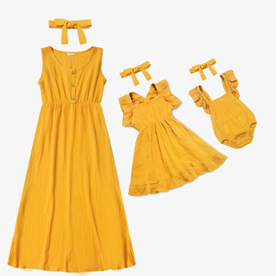 Summer Mother And Daugther Dress Christmas Mommy and Me Clot