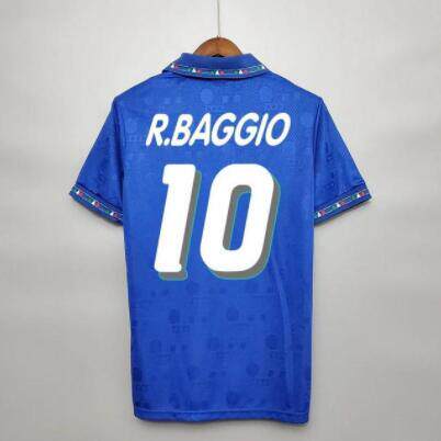 Retro Italy 1994 Baggio Maldini Baresi Vintage Italia Shirt