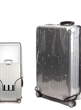 Transparent PVC Luggage Cover Waterproof Trolley Suitcase Du