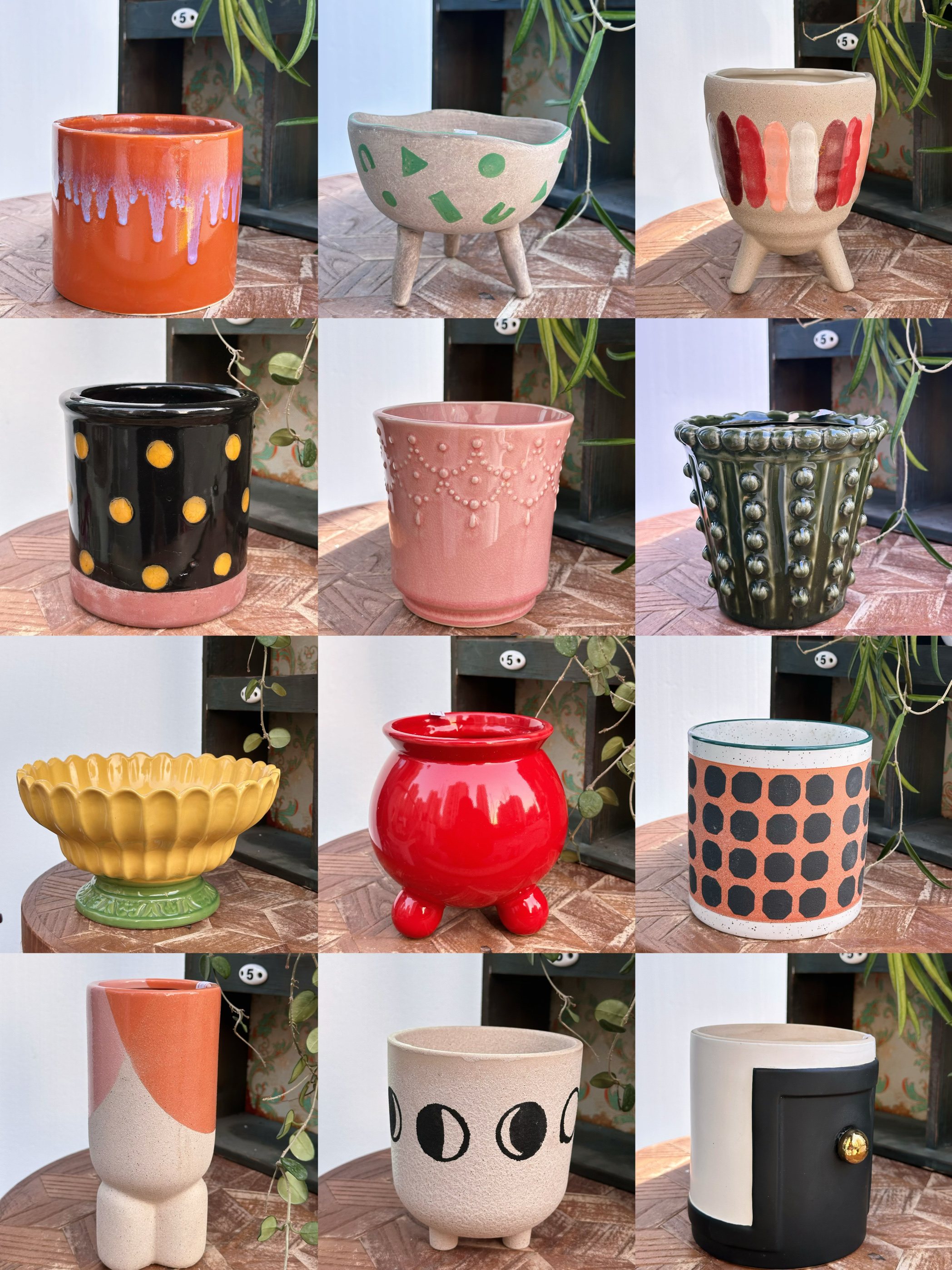 美瓷物语 Z7外贸出口陶瓷花盆 花瓶 绿植北欧风手工花盆