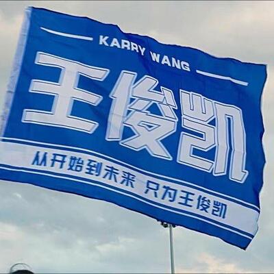 王俊凯应援大旗TFBOYS子演