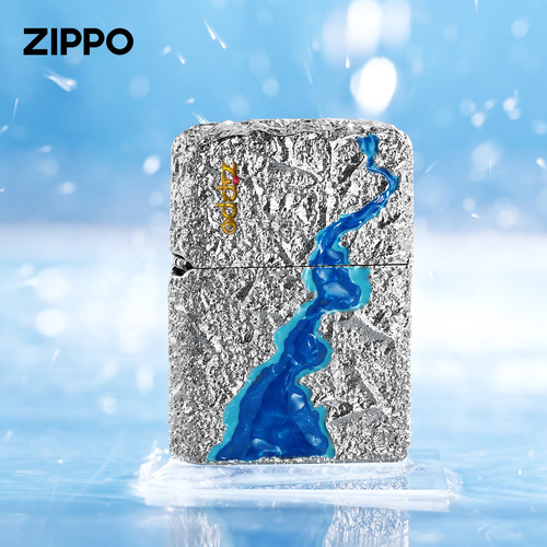 zippo原装镀银防风煤油打火机