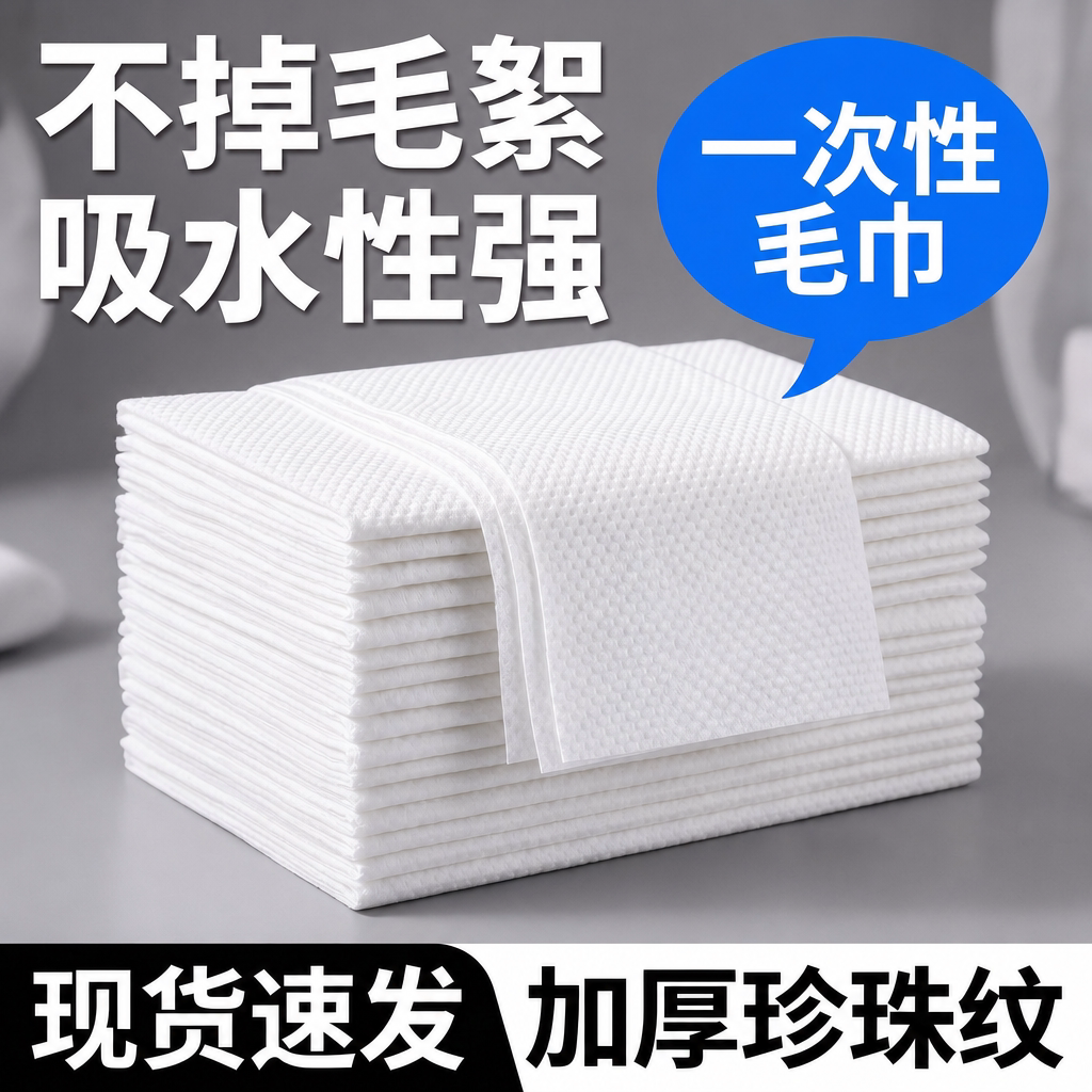 一次性毛巾美发店专用理发擦头吸水加厚发廊毛巾卷美容包头
