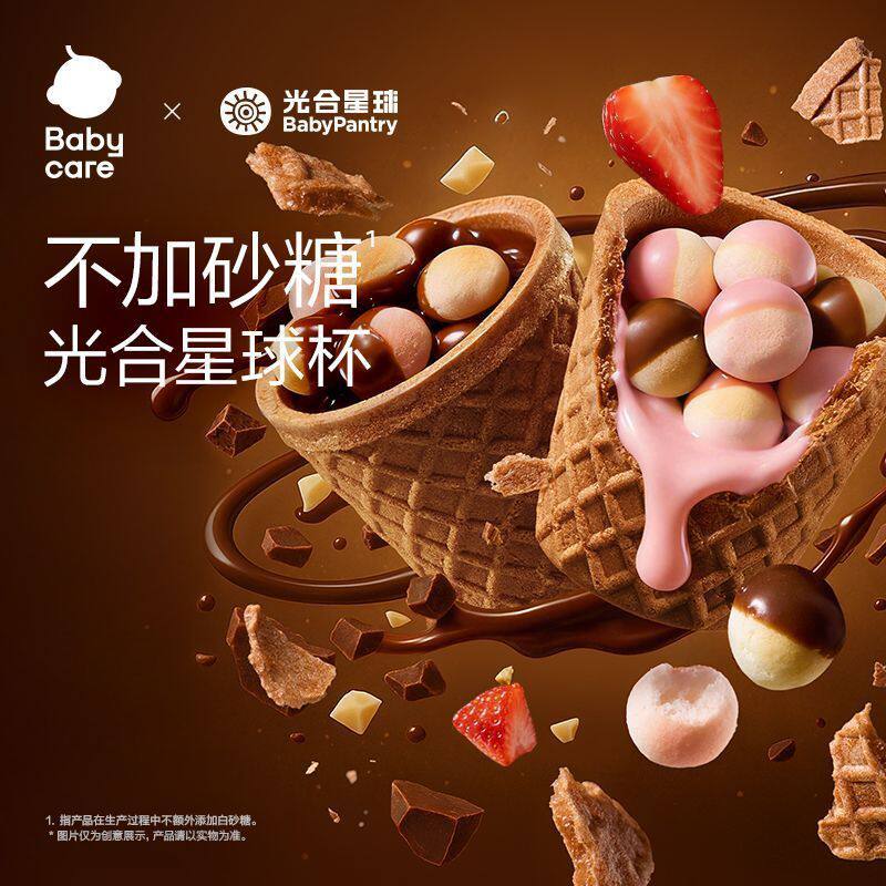 光合星球高钙DHA藻油脆筒杯夹心图片