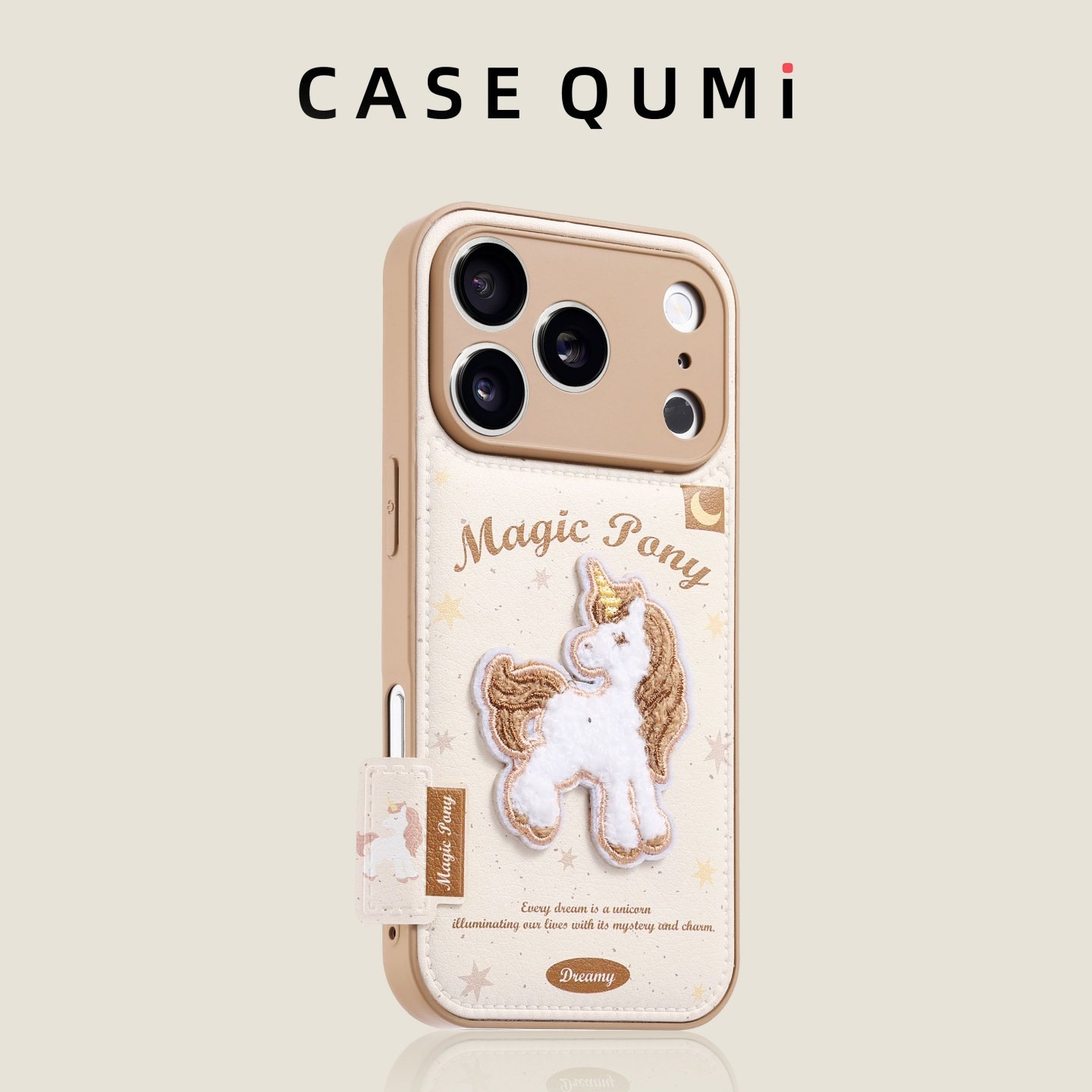 屈迷棕皮纹星星刺绣独角兽适用苹果17promax手机壳新款苹果17套iphone17promax全包17pro防摔16硅胶15外壳14,3C数码配件,手机保护套/壳,淘宝优惠券,粉丝福利购,淘宝优惠卷