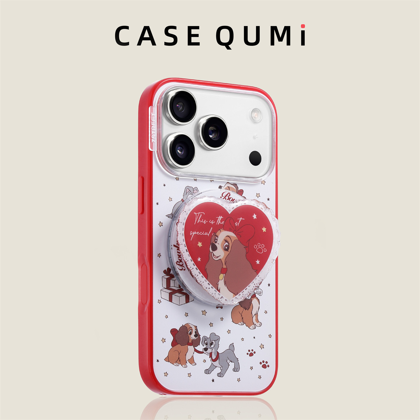 红框白星星狗磁吸支架适用苹果17promax手机壳新款苹果17套iphone17全包苹果17pro防摔16硅胶15外壳14超火13