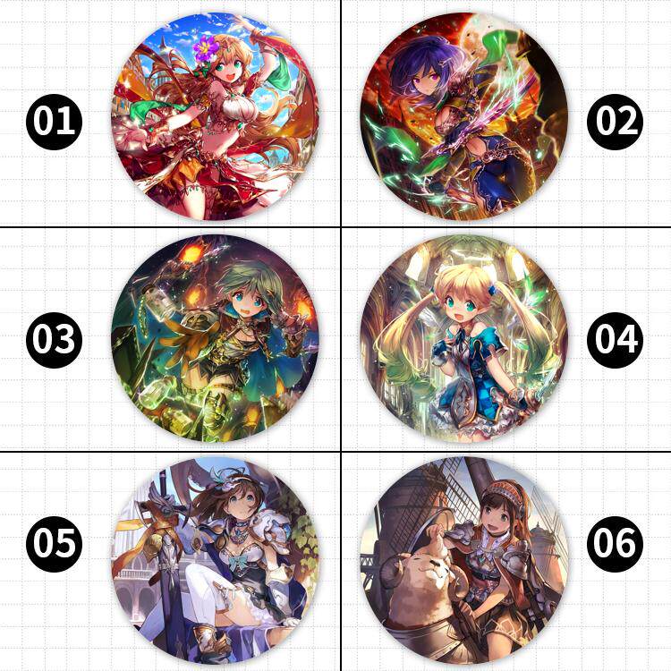 shingeki no bahamut龙姬古蕾娅巴哈姆特之怒游戏周边胸章吧唧