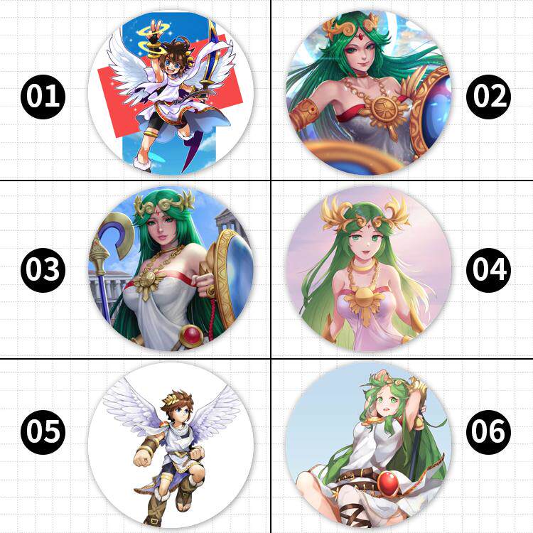 kid-icarus新光神话帕鲁迪娜游戏周边胸章吧唧挂件包包定制徽章挂