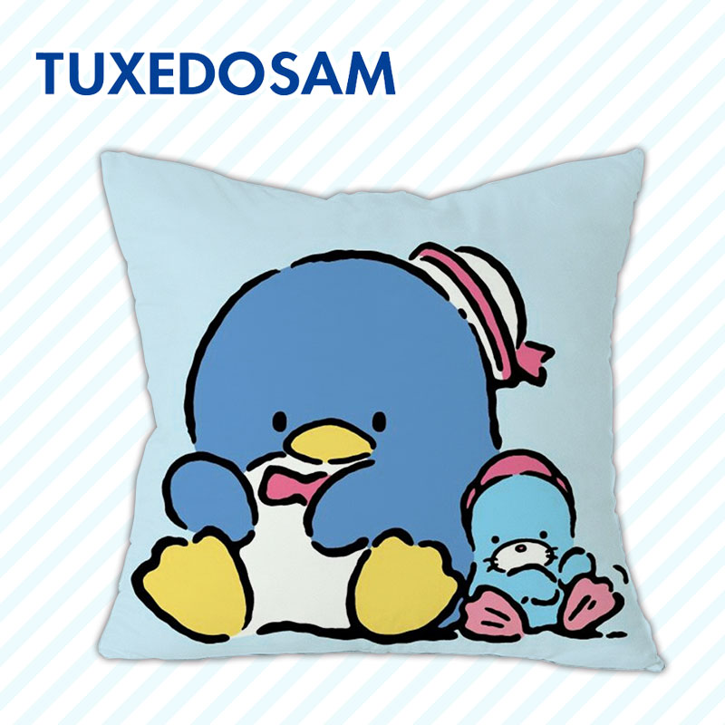 tuxedosam山姆企鹅卡通抱枕套沙发靠垫办公室靠枕床头靠背车护腰