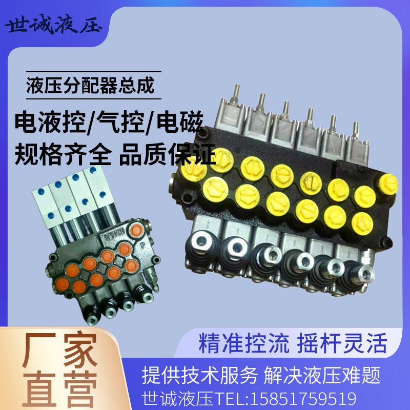 分配器二联多路阀 ZS-L20E-AO-T CPC3K 老款3T 杭州 合力叉车专用