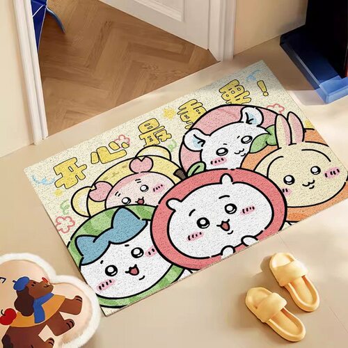卡通吉伊卡哇丝圈入户地垫
