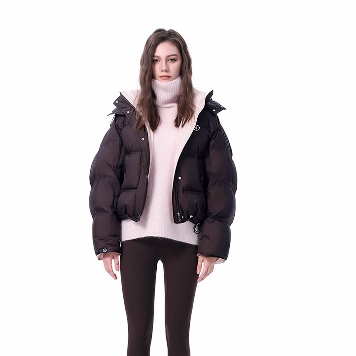 LINCCHIC金羽杰2025年冬季新款落肩围裹感连帽羽绒服女Y25601188,女装/女士精品,羽绒服,淘宝优惠券,粉丝福利购,淘宝优惠卷
