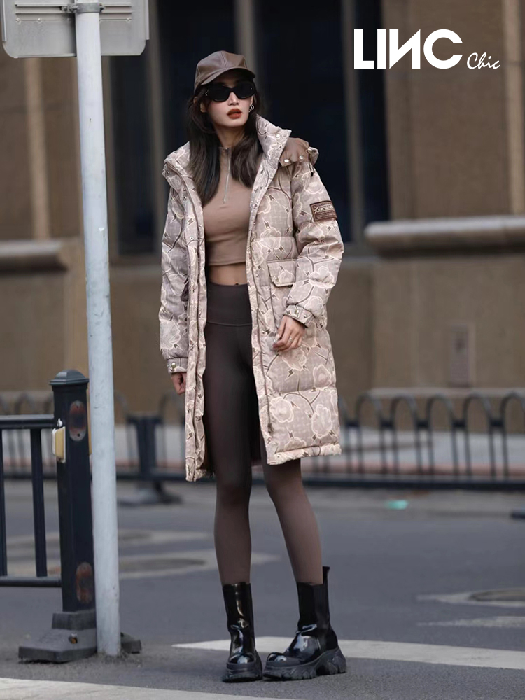 金羽杰#LINC设计师联名系列#专柜造型感长款羽绒服Y22608503