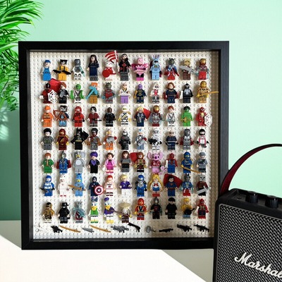 拼装玩具公仔diy积木展示盒