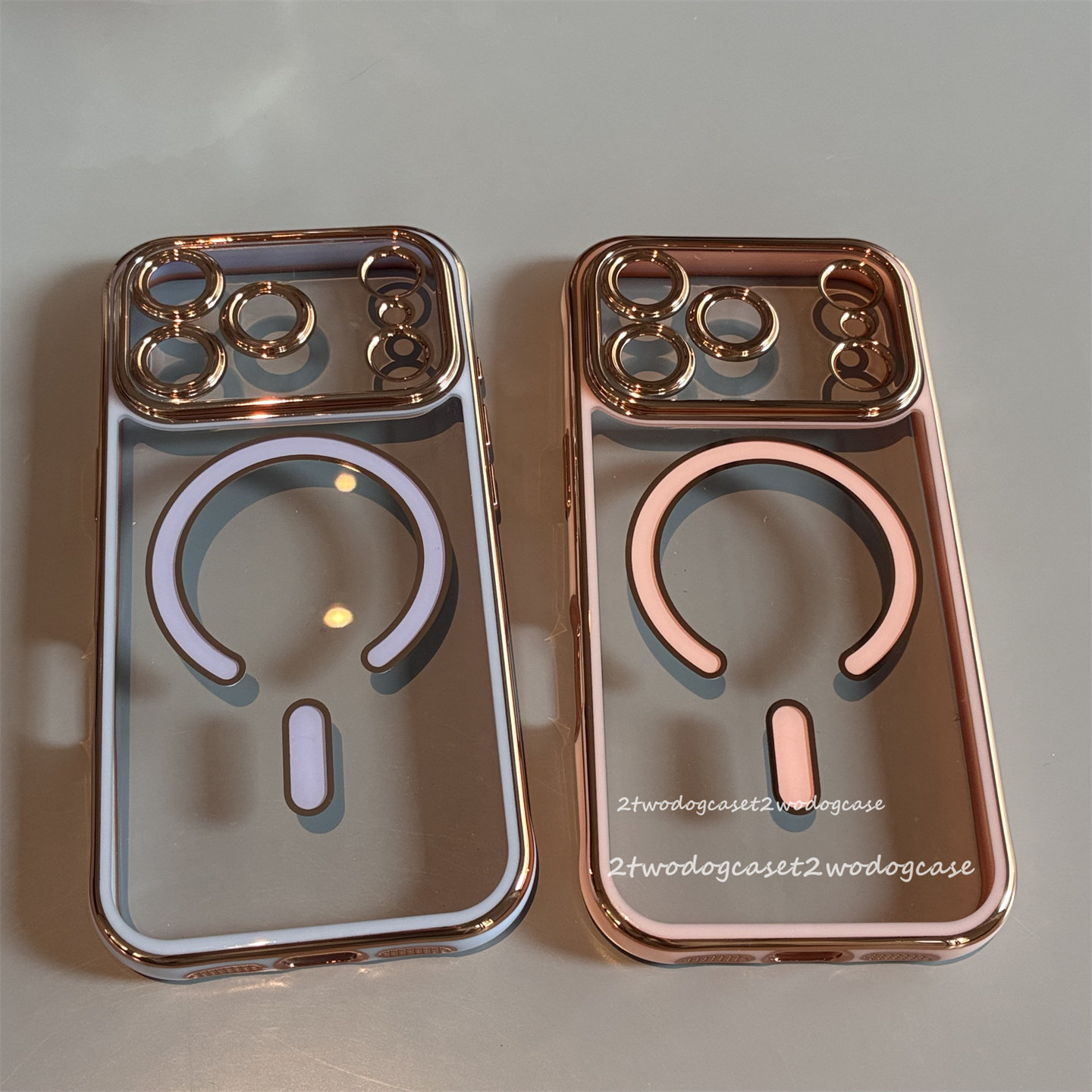 高级金色边电镀镜头加高全包保护17pro16promax/16E/13/16plus大孔拆卸镜头16/17浅紫色肉肉亮粉色磁吸手机壳,3C数码配件,手机保护套/壳,淘宝优惠券,粉丝福利购,淘宝优惠卷