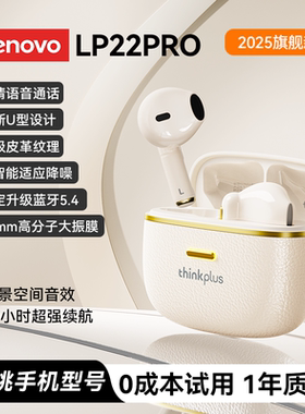 联想蓝牙耳机新款LP22pro无线入耳式运动降噪高音质适用苹果小米