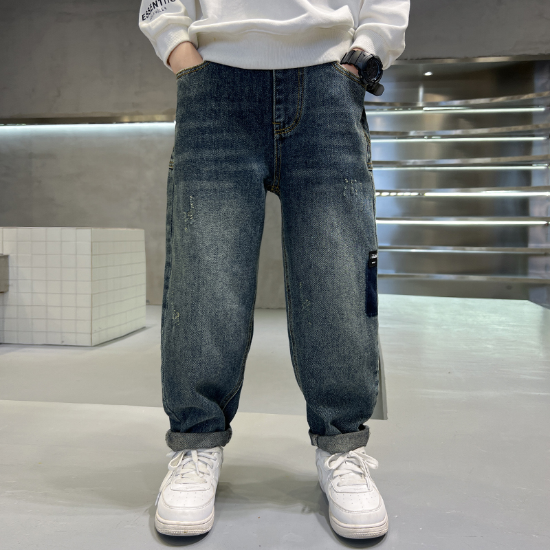 男童牛仔裤春秋2025新款