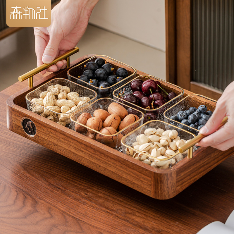 木质长方形客厅轻奢沥水盘