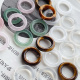 16mm东陵玉圈圈 虎眼石粉晶圆环手工diy手链耳环跑环散珠吊坠材料