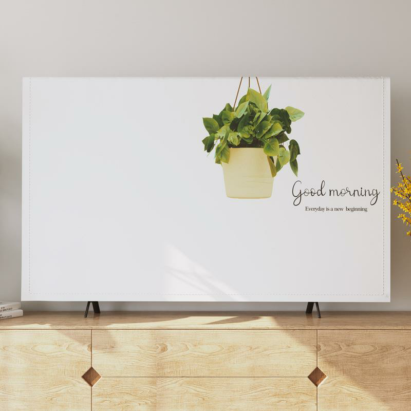 简约家用电视机罩布艺雷丝盖布开