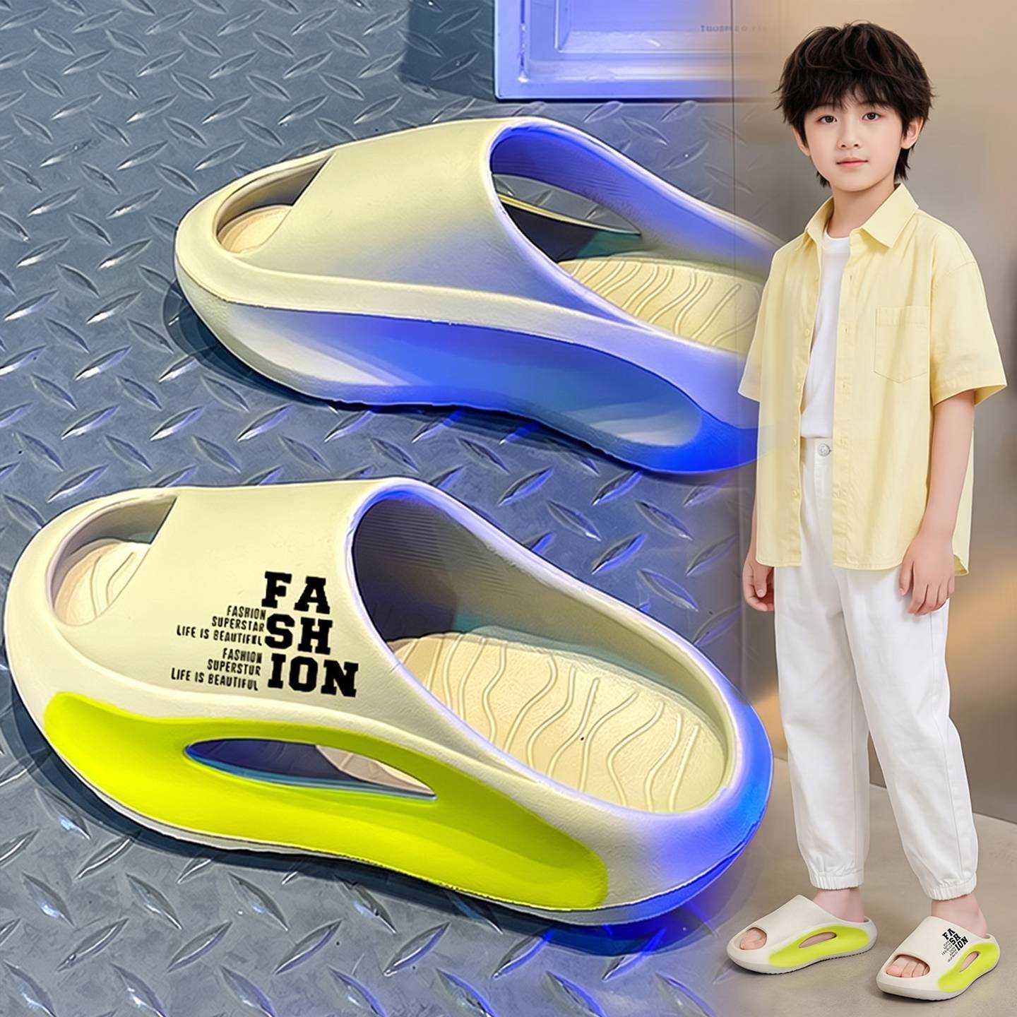 足弓支撑儿童拖鞋男童2026新款夏