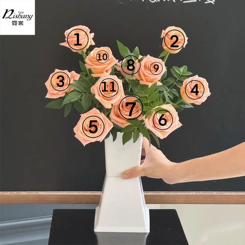 新型方墩墩包花神器花束插花桶