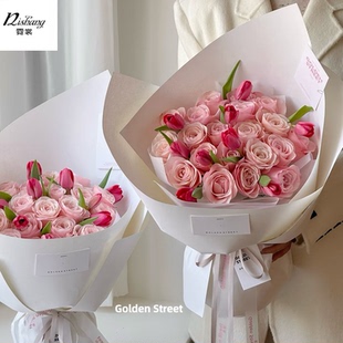 彩色加厚造型纸157g白牛皮纸硬挺纸花束纸包花纸 鲜花包装纸材料